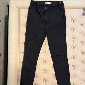 Madewell 10” high rise Women's Black Skinny Jeans